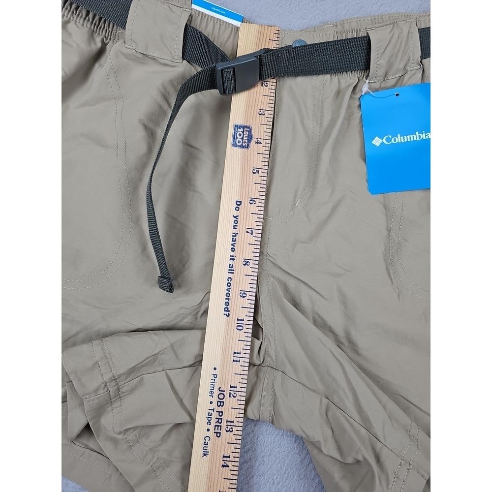 NEW Columbia Shorts Women's XL Khaki Nylon Cargo Hiking Belted Outdoor $45 - Picture 5 of 10